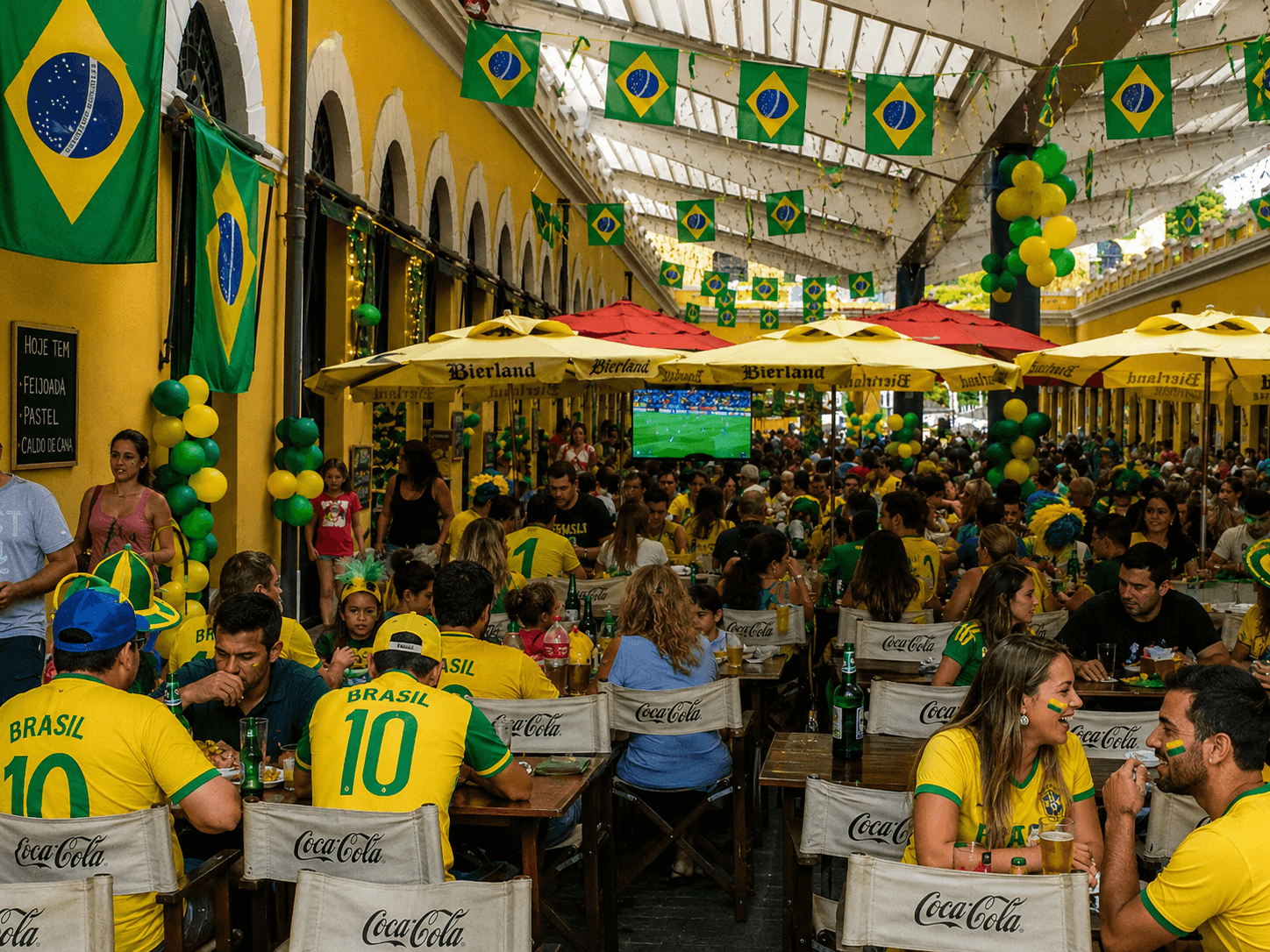 Coupe du monde au mercado publico de Florianópolis
